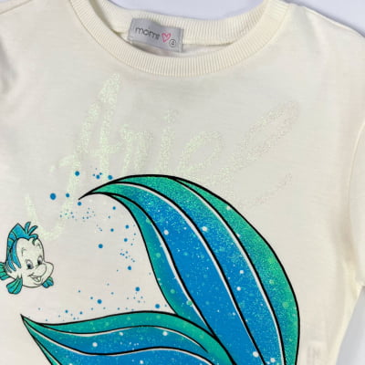 Conjunto Infantil Momi Saia Tule Brilhos Sereia