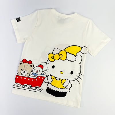 Blusa Infantil Momi Hello Kitty Christmas Strass