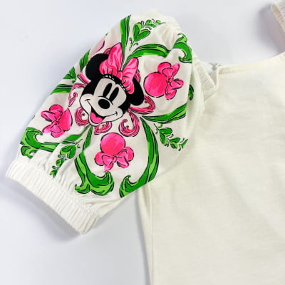 Conjunto Infantil Blusa & Saia Minnie & Mickey Disney Animê