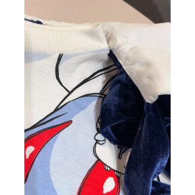 Conjunto Infantil Branca de Neve com Capa Disney Animê