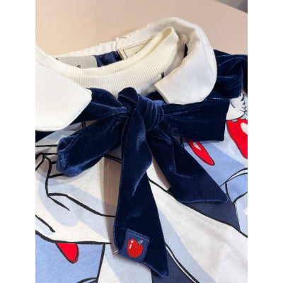 Conjunto Infantil Branca de Neve com Capa Disney Animê