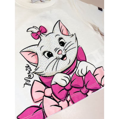 Conjunto Infantil Gatinha Marie Disney