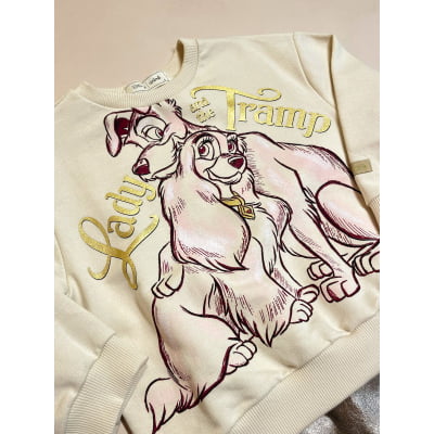 Conjunto Infantil Lady And Tramp Disney Animê 