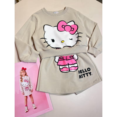 Conjunto Infantil Moletom Hello Kitty Momi 