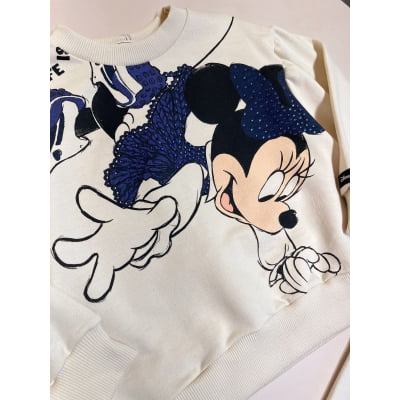 Conjunto Infantil Moletom Minnie e Mickey Disney Animê 
