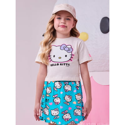 Conjunto Infantil Momi Blue Colors Hello Kitty