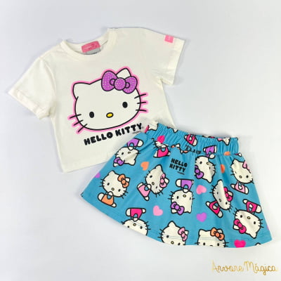 Conjunto Infantil Momi Blue Colors Hello Kitty