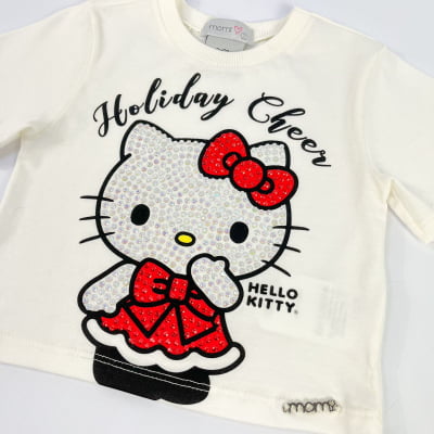 Conjunto Infantil Momi Blusa Hello Kitty & Short Saia Vermelho