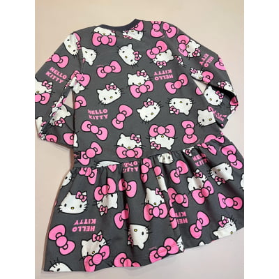 Vestido Infantil Hello Kitty Laços Momi 