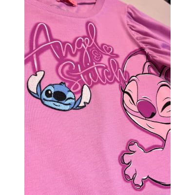 Vestido Infantil Stitch e Angel Disney Momi