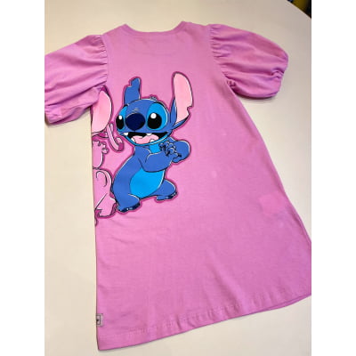 Vestido Infantil Stitch e Angel Disney Momi