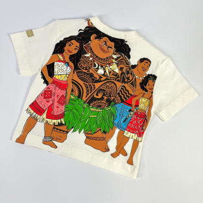 T-Shirt Infantil Moana & Friends Disney Animê