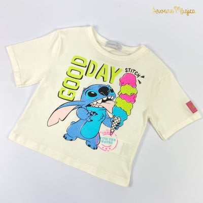 T-Shirt Infantil Sorvetinho Stitch Disney