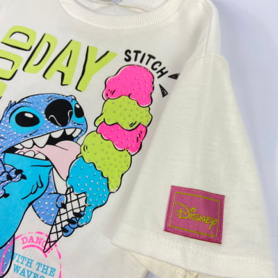 T-Shirt Infantil Sorvetinho Stitch Disney