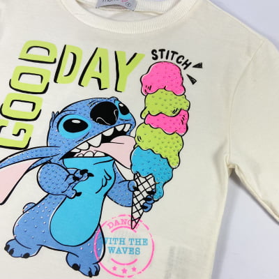 T-Shirt Infantil Sorvetinho Stitch Disney