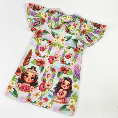 Vestido Infantil Moana com Laço