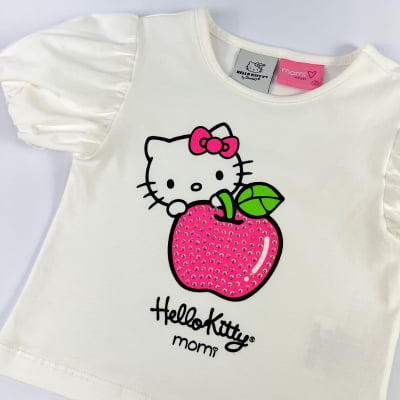 Conjunto Infantil Hello Kitty Maçãzinhas Neon