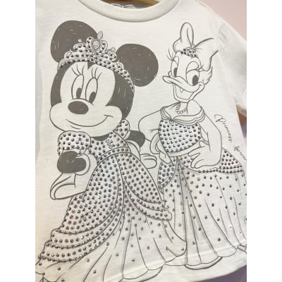 Blusa Infantil Princess Minnie e Margarida Animê