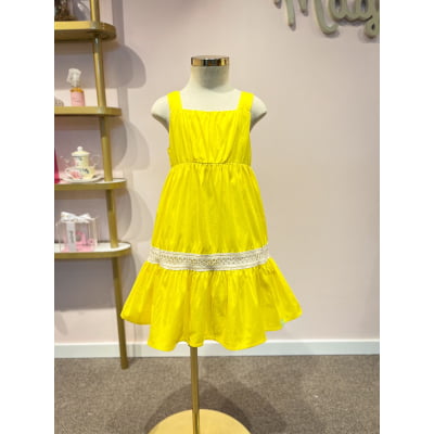 Vestido Infantil Málagah Amarelo Loren