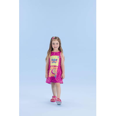 Vestido Infantil Borboleta Encantada