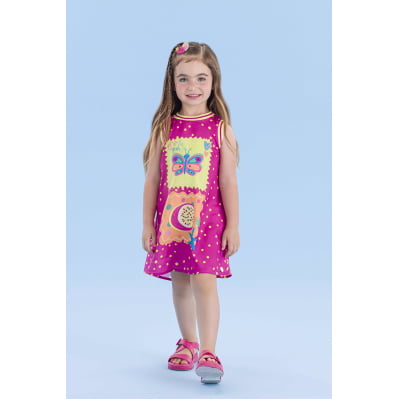 Vestido Infantil Borboleta Encantada