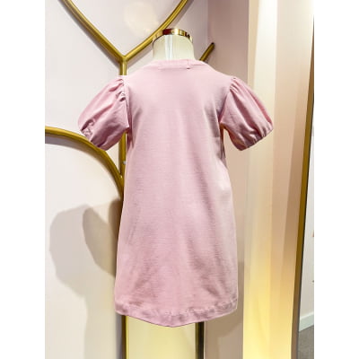 Vestido Infantil Rosa Tee Dress Animê