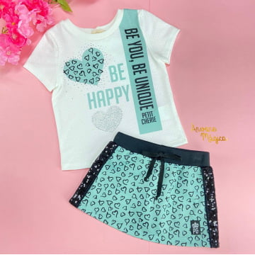 Conjunto Infantil Be Happy Petit Cherie Conjunto Infantil Be Happy Petit Cherie