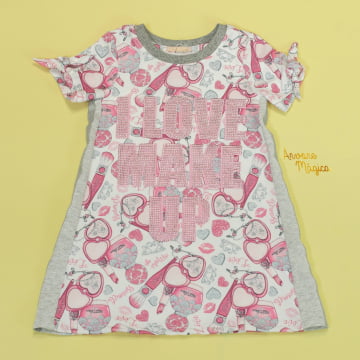 Vestido Infantil Love Make Up Petit Cherie Vestido Infantil Love Make Up Petit Cherie