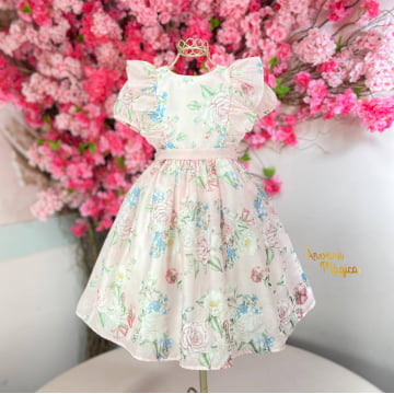 Vestido de Festa Infantil Fluído Maria Flor Petit Cherie Vestido de Festa Infantil Fluído Maria Flor Petit Cherie