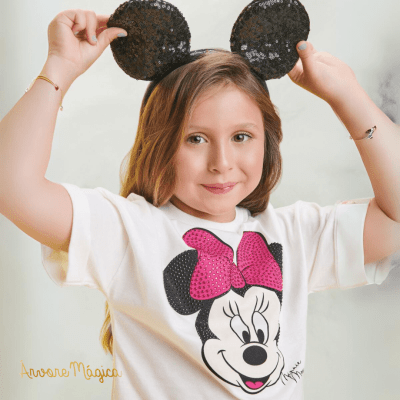 T- Shirt Animê Minnie Mouse Disney