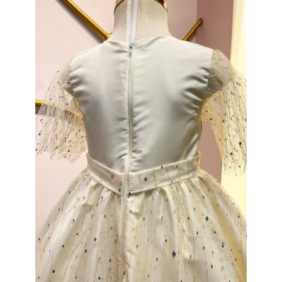 Vestido de Festa Infantil Amarelo Candy Brilhos Málagah