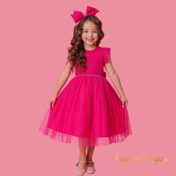 Vestido Infantil Barbie Menina