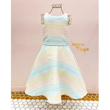Vestido de Festa Infantil Candy Color Fios Dourados Petit Cherie Vestido de Festa Infantil Candy Color Fios Dourados Petit Cherie