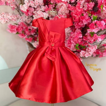 Vestido de Festa Infantil Chapeuzinho Vermelho Petit Cherie