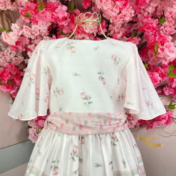 Vestido de Festa Infantil Floral Romantic Petit Cherie