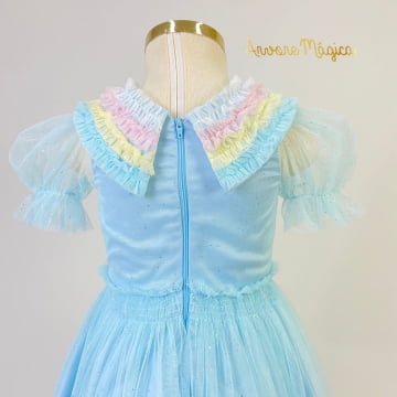 Vestido de Festa Infantil Glamour Candy Colors Petit Cherie