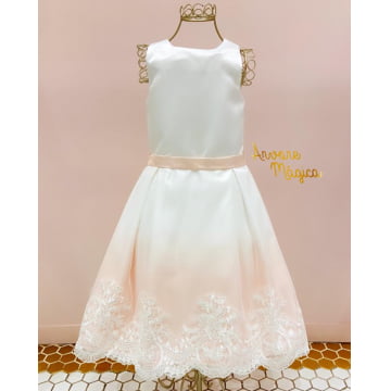 Vestido de Festa Infantil Ivy Barra Rendado Petit Cherie Vestido de Festa Infantil Ivy Barra Rendado Petit Cherie