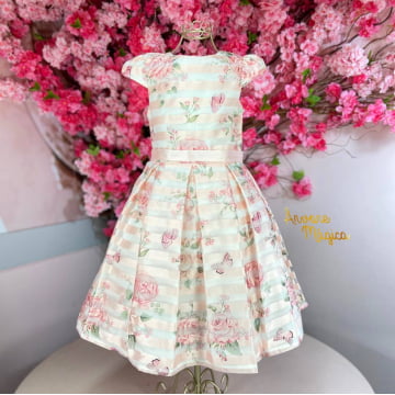 Vestido de Festa Infantil Jardim Encantado Kids Organza Petit Cherie Vestido de Festa Infantil Jardim Encantado Kids Organza Petit Cherie