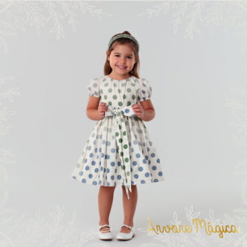 Vestido de Festa Infantil Lívia Poá Petit Cherie Vestido de Festa Infantil Lívia Poá Petit Cherie