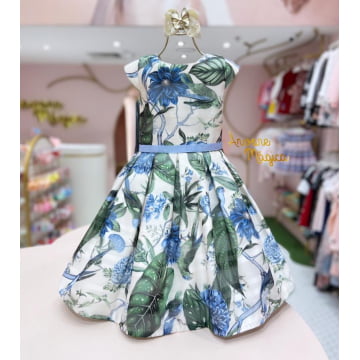 Vestido de Festa Infantil Organza Floral Petit Cherie Vestido de Festa Infantil Organza Floral Petit Cherie