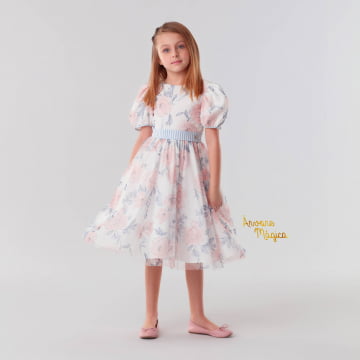 Vestido de Festa Infantil Pandora Fluído Petit Cherie Vestido de Festa Infantil Pandora Fluído Petit Cherie