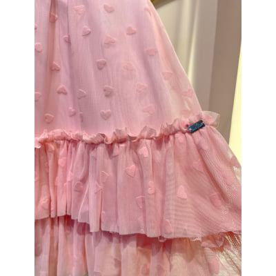 Vestido de Festa Infantil Tule Chuva de Amor Málagah