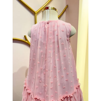 Vestido de Festa Infantil Tule Chuva de Amor Málagah