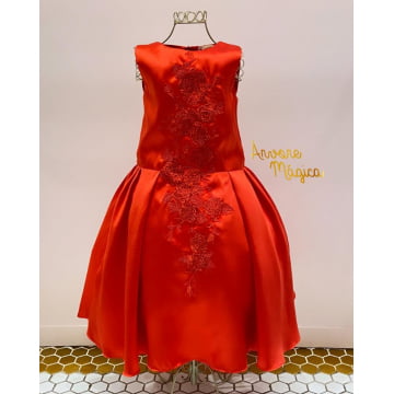 Vestido de Festa Infantil Vermelho Classic Petit Cherie Vestido de Festa Infantil Vermelho Classic Petit Cherie