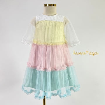Vestido de Festa Infantil Candy Colors Petit Cherie