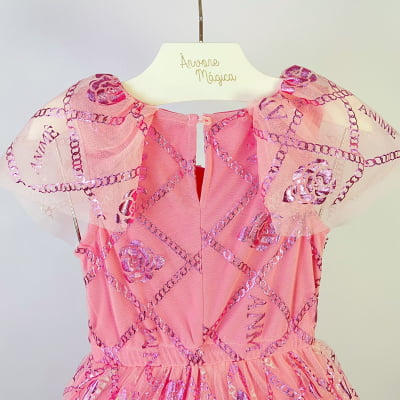 Vestido Infantil Tule Dolce Animê