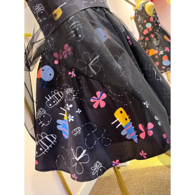 Vestido Infantil Abelhinhas Málagah
