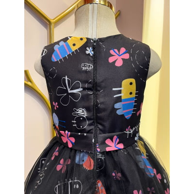 Vestido Infantil Abelhinhas Málagah