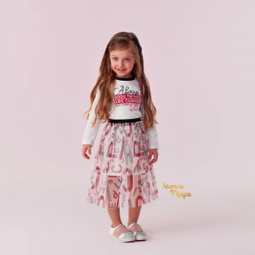 Vestido Infantil Always Good Things Petit Cherie Vestido Infantil Always Good Things Petit Cherie