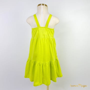 Vestido Infantil Momi Cloe Verde Limão